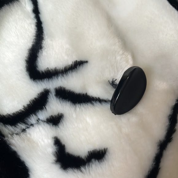 DONNY Brooks RIHANNA Faces Plush Jacket 1980’s Oversized Extra Small - Picture 8 of 14